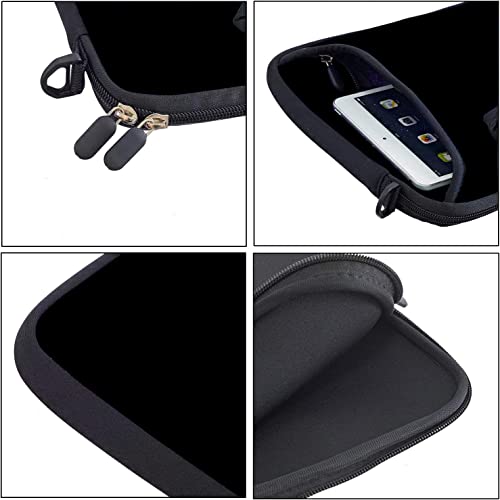 RICHEN 11 11.6 12 12.5 13 inches Laptop/Chromebook/Notebook PC Messenger Bag Tablet Travel Handle Case Neoprene with Shoulder Strap (11-13.3 inch, Pure Black)