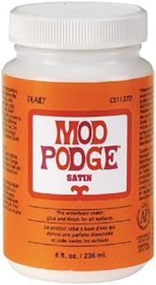 Mod Podge 8 oz Sparkle Waterbase Sealer, Glue and Finish, Clear
