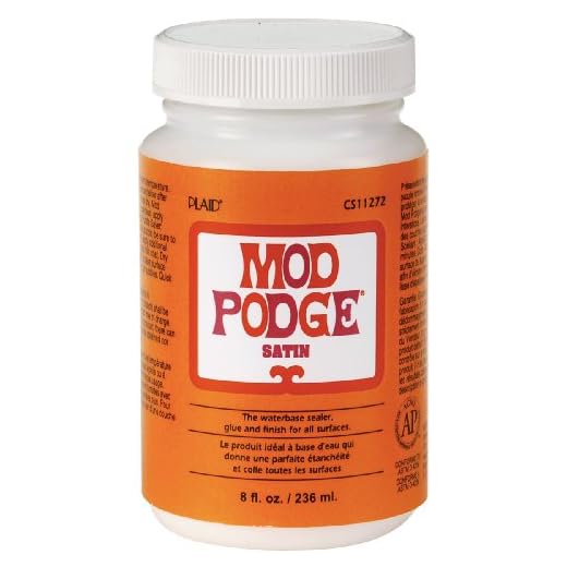 Mod Podge CS11272 8 fl. oz. Decoupage Satin Glue, 8 ounce, Clear
