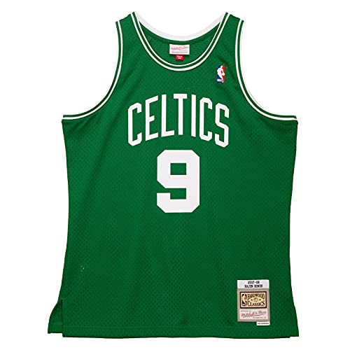 Mitchell & Ness - Maglia NBA Rajon Rondo Boston Celtics 2007-08 Hardwood Classics Swingman, colore: Verde