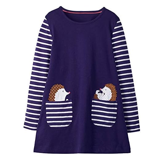 VIKITA Vestidos Algodón Arco Iris Manga Corta Flores Bordado Verano Niñas JM7667 5T