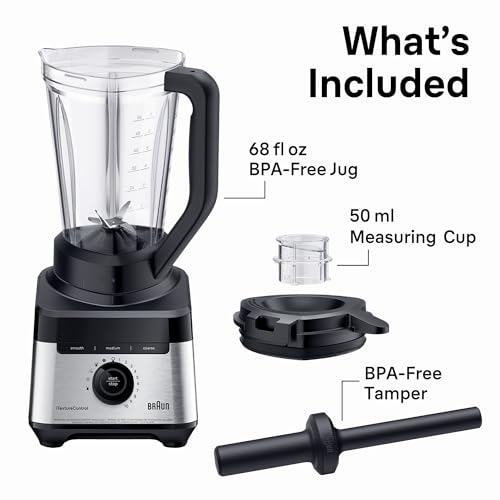 Braun TriForce 1200W Countertop Blender, 10-Speed, 3 Texture Settings - image 7