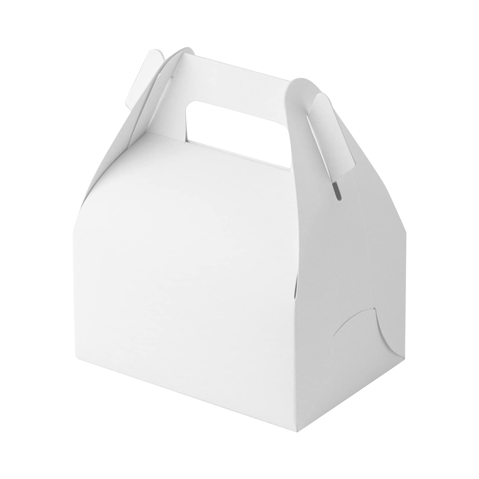 Paquete de 100 cajas de regalo de papel a dos aguas blancas