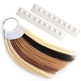 【100% Menschliches Haar】 Die Packung enthält 30 Stück menschliches Haar + 2 kostenlose Musterhalter.