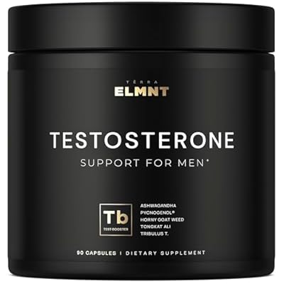 2,015mg Testosterone Booster for Men 8X Strength w. Ashwagandha, Tongkat Ali, Pycnogenol, Tribulus - Total T Testosterone Supplement for Men Male Enhancing Libido Test Booster + Muscle Builder Pills