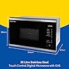 Russell Hobbs Built in 20 Litre Touch Control Digital Microwave with Grill, Defrost Setting, 5 Power Levels, 8 Autocook Settings, Stainless Steel, 1 Year Guarantee RHBM2002SS