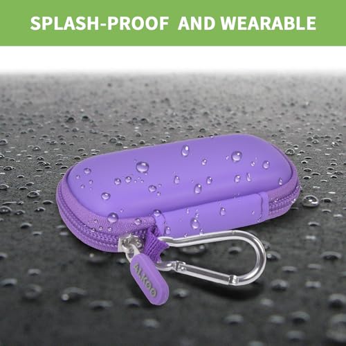 Image of USB Flash Drive Case, SD Card /Thumb Drive /Memory Cards Holder, Bag Only | SDXC /SDHC Storage, Electronic Accessories Organizer for SanDisk / for Samsung, for Students /IT /Office /School /Travel, Purple