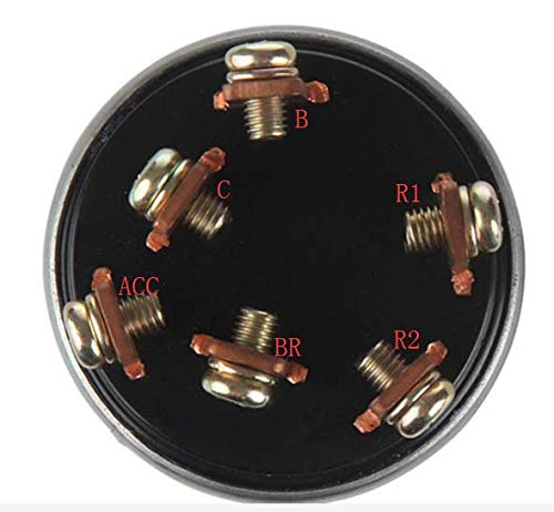 Midiyaignition Starter Key Switch With 4 Position 6 Terminal 2 Keys Replacement For Pc200－2/3/5/7/8, 20Y-06-24680,22B-06-11910,Komatsu Pc200-7,Pc120-6,Pc130-6 Pc250-6 #TOP5