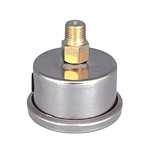Cyonruan CY131 Fuel Pressure Gauge, Inline Fuel Pressure Gauge, Automotive Replacement,0-15Psi,1.5 Inch Dial Size,1/8 Npt Center Back Mount,Liquid Oil Filled thumb #3