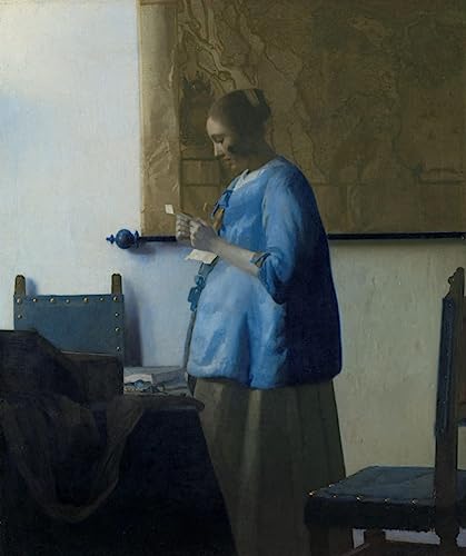 Toile Johannes Vermeer 60x90cm pour remplacer un mur vide et triste