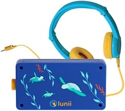 Lunii - Ma Fabrique à Histoires Limited Edition Ocean and Its Matching Blue Helmet - Storyteller for Children 3-8 Years Old - inlcus 13 Interactive Stories 1h41 listening