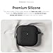 Inesore Compatible with AirPods 4 Hülle with Cleaning Kit, Silicone Protective Case Cover for Apple AirPod 4 (2024/ANC), Unisex Design - Black
