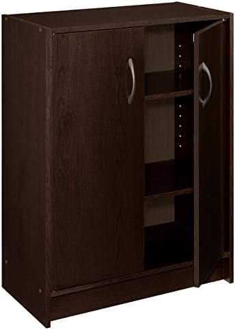 ClosetMaid 8925 2-Door Stackable Laminate Organizer, Espresso