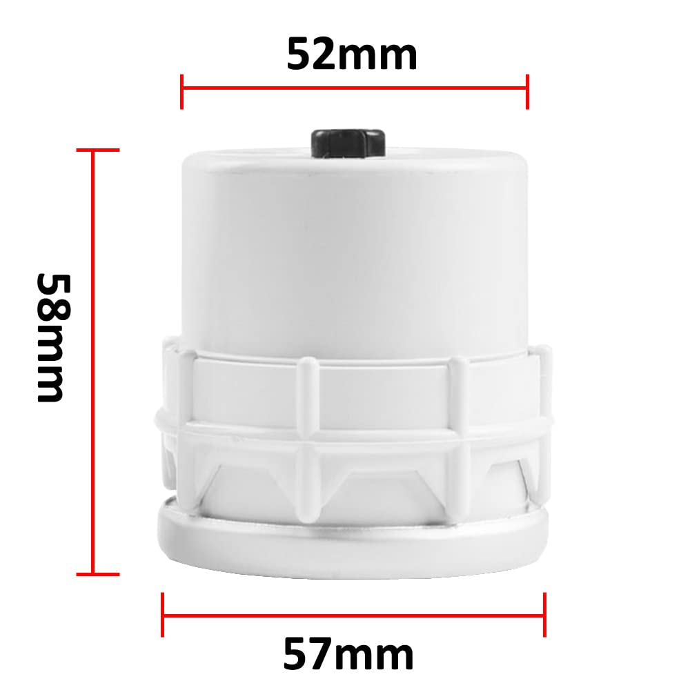 ETOPARS 52mm Motore Auto Kit Calibro di Tachimetro Puntatore Indicatore RPM Luminoso a LED Bianca Display Universale Fumo Tinta Len
