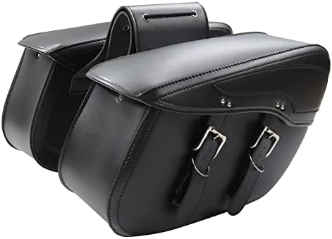 WENLICP Motorcycle Saddle bags,34L Universal Side Tool Bags,Motorcycle Saddlebag for Sportster Street Glide Electra Glide Touring Model…