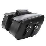 WENLICP Motorcycle Saddle bags,34L Universal Side Tool Bags,Motorcycle Saddlebag for Sportster Stree