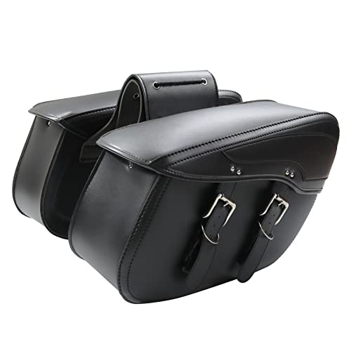 Wenlicp Motorcycle Saddle Bags,34L Universal Side Tool Bags,Motorcycle Saddlebag For Sportster Street Glide Electra Glide Touring Model… #TOP3