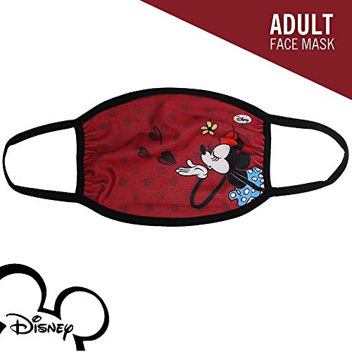 Disney Minnie Mouse Face Covering – Polka Dots And Kisses Gathered Mask - Adult #TOP1