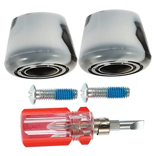 Hemoton 1Set Portable Roller Skate Toe Stops Adjustable Skate Brakes Durable PU Material Easy Installation for Stability and Comfort for Roller Skating Accessories