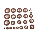 Saxophon-Schlüsselreparatur-Set mit Leder-Pads in mehreren Größen, um die Leistung Ihres Instruments zu verbessern (Tenor-Lederpolster)