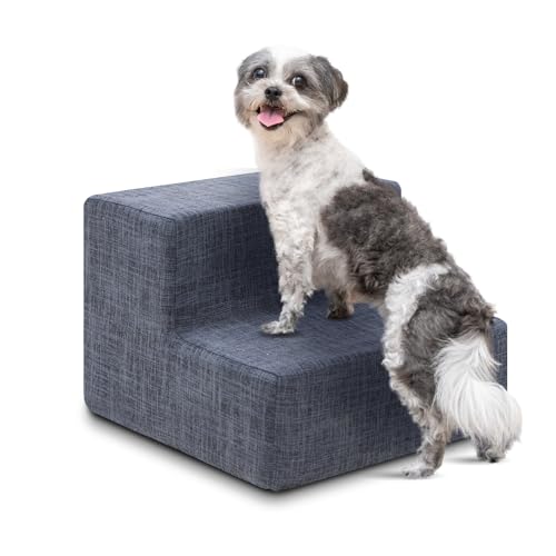 Foam Steps for Small Dogs & Cats (Non-Slip, Easy-Clean Cover)