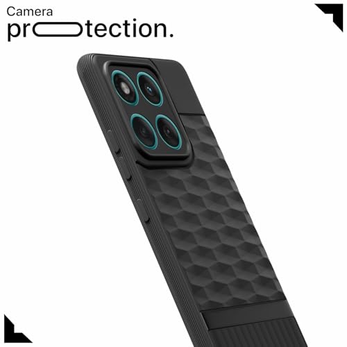 Image of Outlouders Back Cover for Motorola Moto Edge 60 5G / Motorola Moto Edge 60 Fusion 5G | Full Camera Protection | TPU Soft Flexible Shockproof Bumper Case (Black)