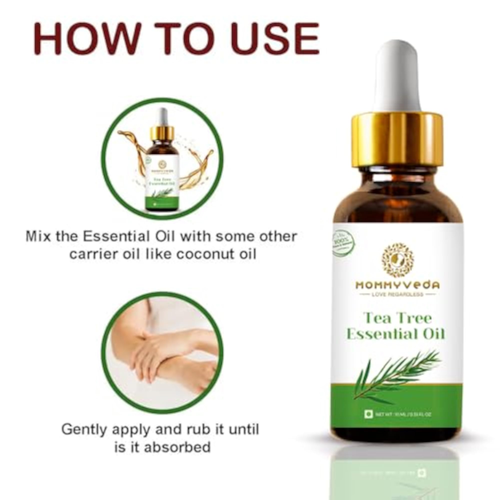 Tea Tree Oil, 100% Pure & Natural, 15 ml