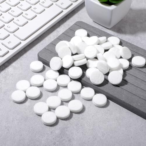 Image of JJUNW 50 Pcs Car Air Vent Clip Replacement Pads, Car Air Freshener Refill Diffuser, Refillable Drift Car Vent Clips Essential Oil Car Freshener for Refill Felt Pads Essential Oil Diffuser Cotton Pads