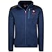 Geographical Norway Tavid Men - Pile caldo con zip da uomo - Giacca di felpa invernale morbida e calda da uomo - Morbida fodera a maniche lunghe per il sudore (Blu_marino L)