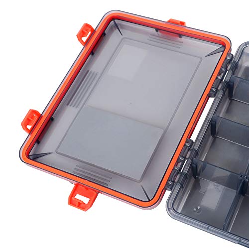 Caixa de pesca, Andoer 11 compartimentos caixa de equipamento de pesca à prova d'água isca de pesca