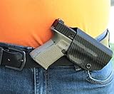 REVKEL Custom OWB Cross Draw Quick Attach Belt Loop Holster Compatible with Glock Pistols. Hand Crafted in Texas, USA (for Glock 19/19X/23/25/32/44/45, Right Hand Draw)