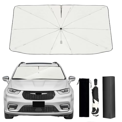 RASPILLERE 2017-2025 Upgraded for Chrysler Pacifica Sunshade, Portable Foldable Sunshade...