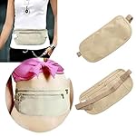 Upgraded Money Belt for Travel Hidden RFID Security Pouch Anti-Theft Passport Fanny Pack for Men & Women Present Gift money pouches for cash small travel money pouch under clothes for men Khaki - Image 4