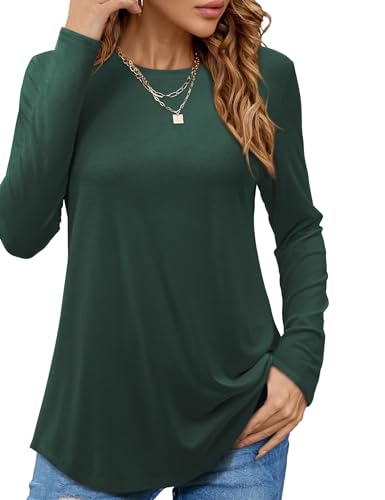 Beluring Pullover Damen Sexy Langarm Oberteile Einfarbig Basic Longshirt...