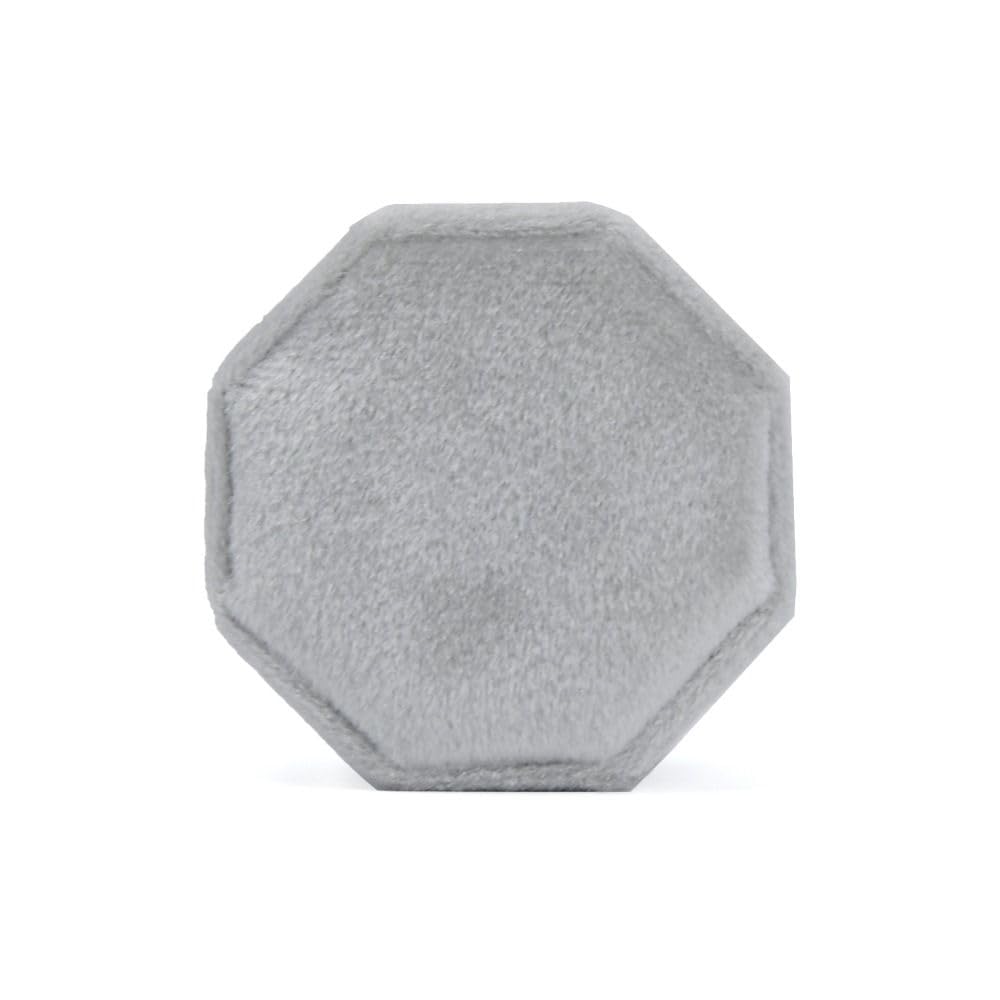LCKKJHG Wedding Ring Box Octagonal Ring Display Box Three Slots Storage Holder With Detachable Lid For Proposal Engagement Wedding(Color 1)