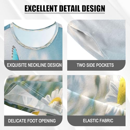 senya Short Sleeve Pajamas Sets Summer Cotton Sleepwear Vibrant Spring Meadow4