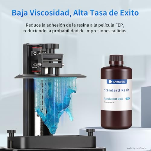 Resina 3D UV 405 nm Alta Precisión 1000g Azul - Fernando Cortés