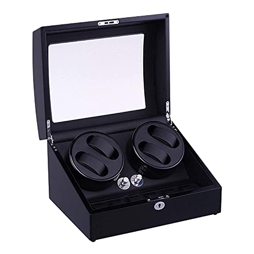 Montres Boîte Automatique Watch Winder 4 Emplacements et Coffret 6 Rangement