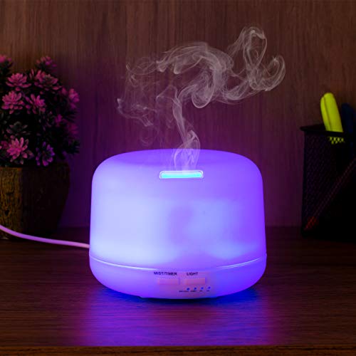 Umidificador de ar Difusor De Ambientes Aromatizador Ultrassonico 500ml com Controle Remoto