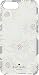 Kate Spade New York iPhone 8/ iPhone 7/iPhone 6 Hollyhock Floral Clear Cream with Stones