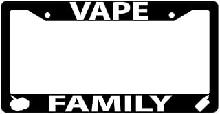 Vape Family Black Plastic License Plate Frame