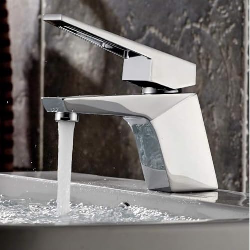 Robinet de lavabo chaud froid en laiton pour evier et cuisine