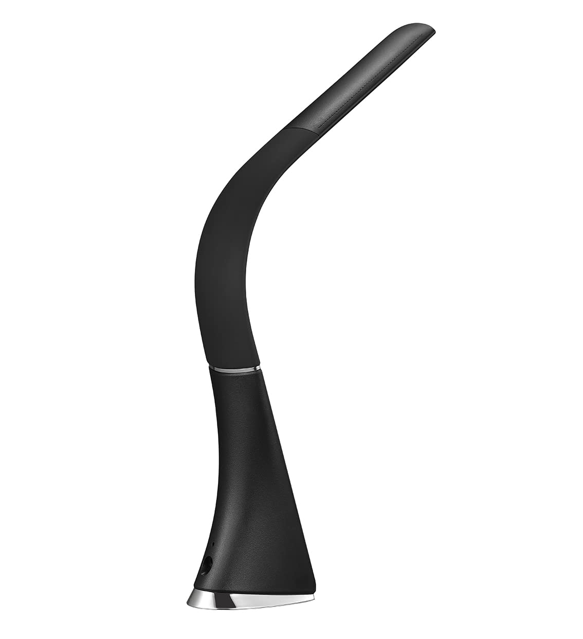 Lámpara de escritorio LED de cuello de cisne flexible con calendario de reloj y temperatura, ideas de regalo de oficina, lámpara de mesa táctil regulable con 3 niveles de brillo, luz moderna para 2