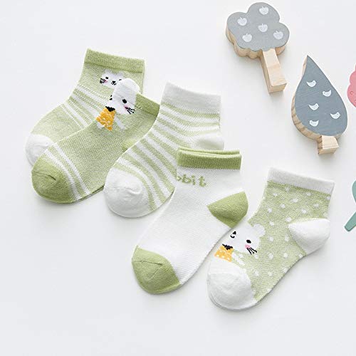 HNCAR-Socks - 5Pairs/lot 0-2Y Infant Baby Socks Baby Socks for Girls Cotton Mesh Cute Newborn Boy Toddler Socks Baby Clothes Accessories (01 6M)