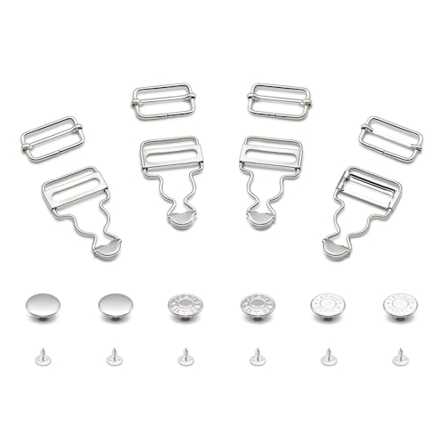 Boucles globales de 25 mm argentées avec boucles à rouleau et boutons