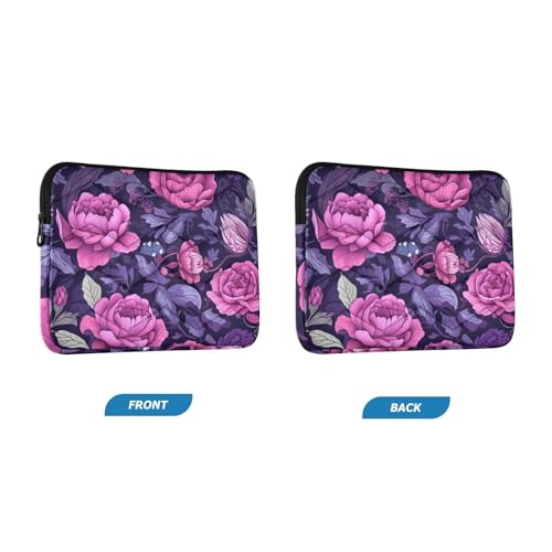 Funda para portátil 13-14 pulgadas con diseño floral miniatura 2