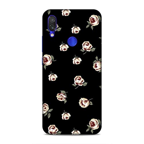 Image of Printed Mobile Back Hard Case Cover for Redmi Note 7 / 7S / 7 Pro | Multi Roses, Black Background, A-2183