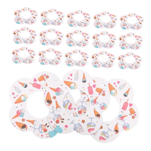 COLLBATH 50 Pezzi Porta Ghiaccioli di Carta Antigoccia Vassoio per Ghiaccioli di Carta per Ragazzo Ragazza E Feste