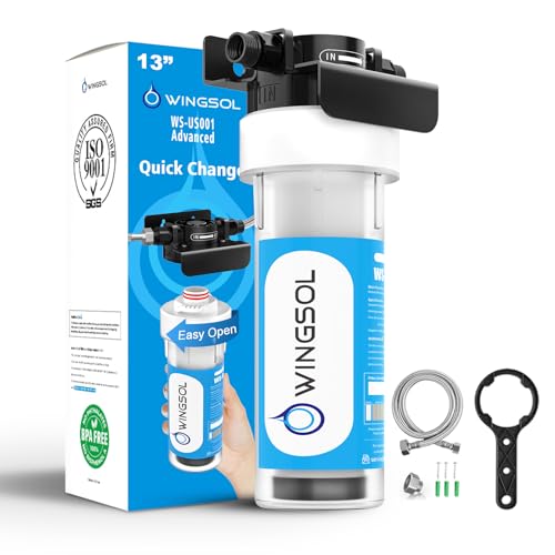 WINGSOL Water Filter for Sink Faucet, Reduce Heavy