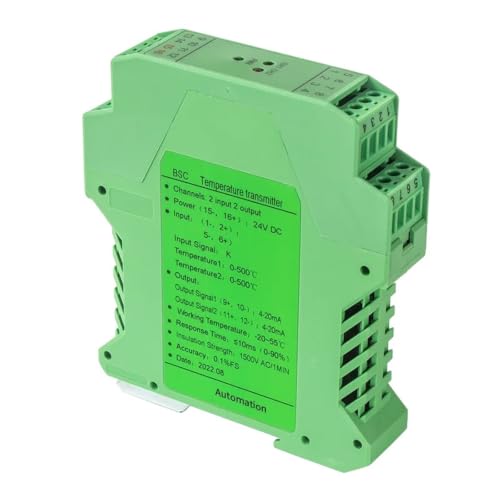 Transmisor de temperatura de termopar tipo K DC24V convertidor de señal industrial 0-1300 ℃ 5